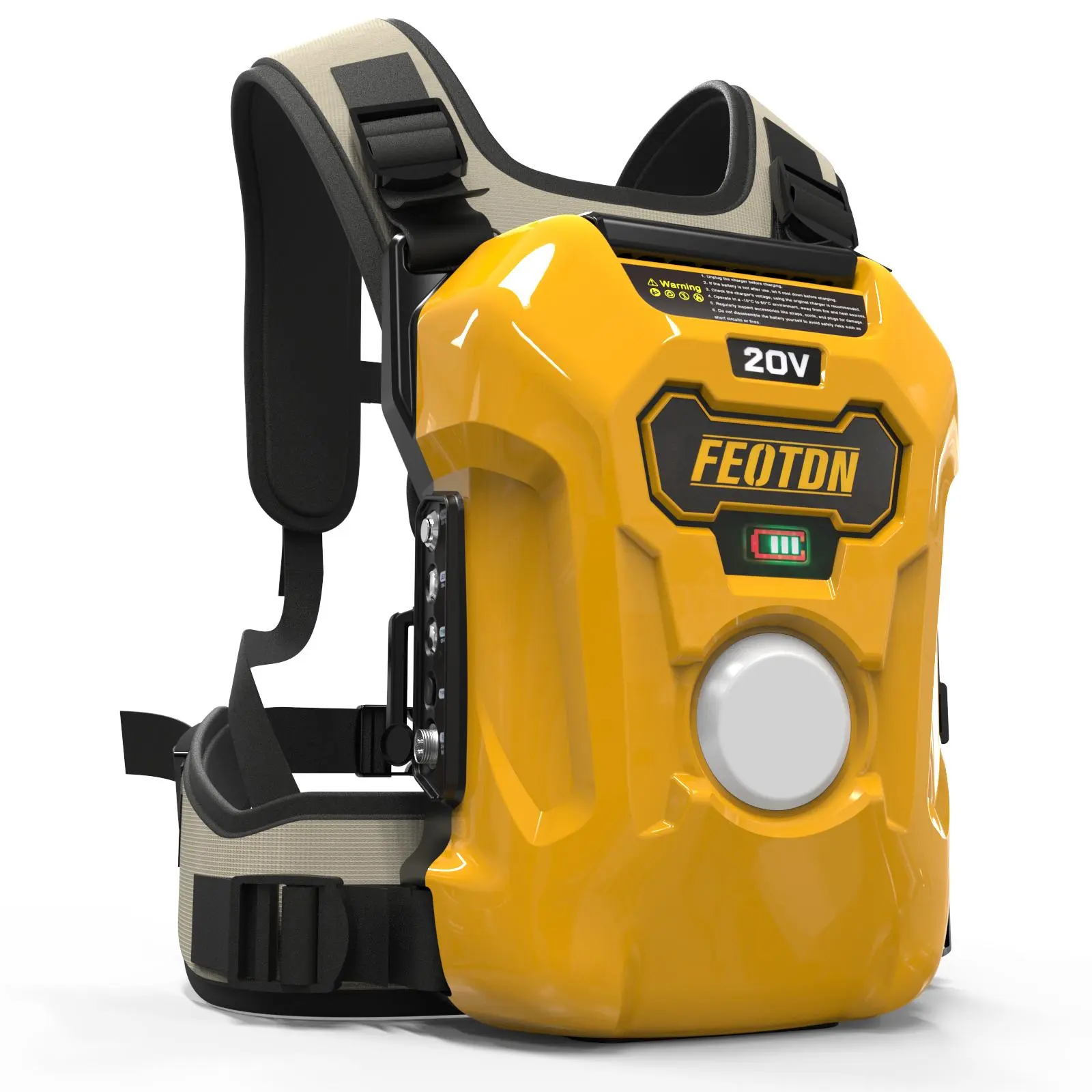 20V Backpack Battery Pack, High Capacity, Fast Charge Charging, Outdoor Convenient Charger, Supports Simultaneous Charging of Multiple Devices, for 20V DCD/DCF/DCG/DCS Series Power Tools FEOTDN, Charging Cable, Hunting, Outdoor Activities