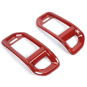 Carbon Fiber Style Side Air Vent Outlet Cover Trim for Dodge Ram 2018+ ABS Material High-Quality UV Coating Easy Installation Car Interior Accessories