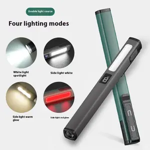 3-in-1 Mini Magnetic LED Work Light, USB-C Rechargeable Pen Flashlight with Strong Magnet for Car Repair, Home Fix, Inspection