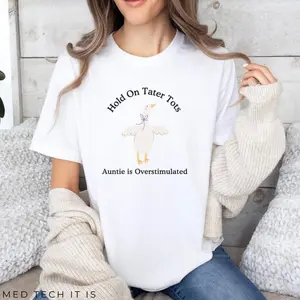 Overstimulated Auntie Shirt, Aunt Gift from Niece, Silly Goose Auntie Club, Silly Goose Shirt, New Aunt Gift