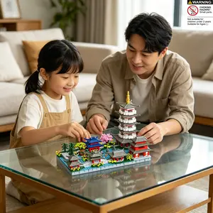 Hangzhou West Lake Educational Puzzle Model, Creative Building Toy, Ideal Gift for Children, Durable Abs Material
