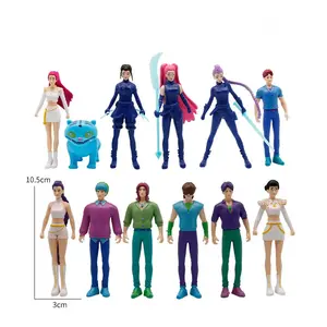 12 Piece K-POP Demon Hunters Doll Model Set Anime Character Figures 4.2 Inches Height Desktop Decorations Home Office Accessories