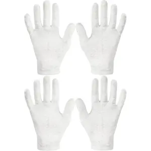 Eurow Unisex Cracked Skin & Dry Hand Moisturizing Gloves, Healing Overnight, Durable and Reusable, 2 Pairs