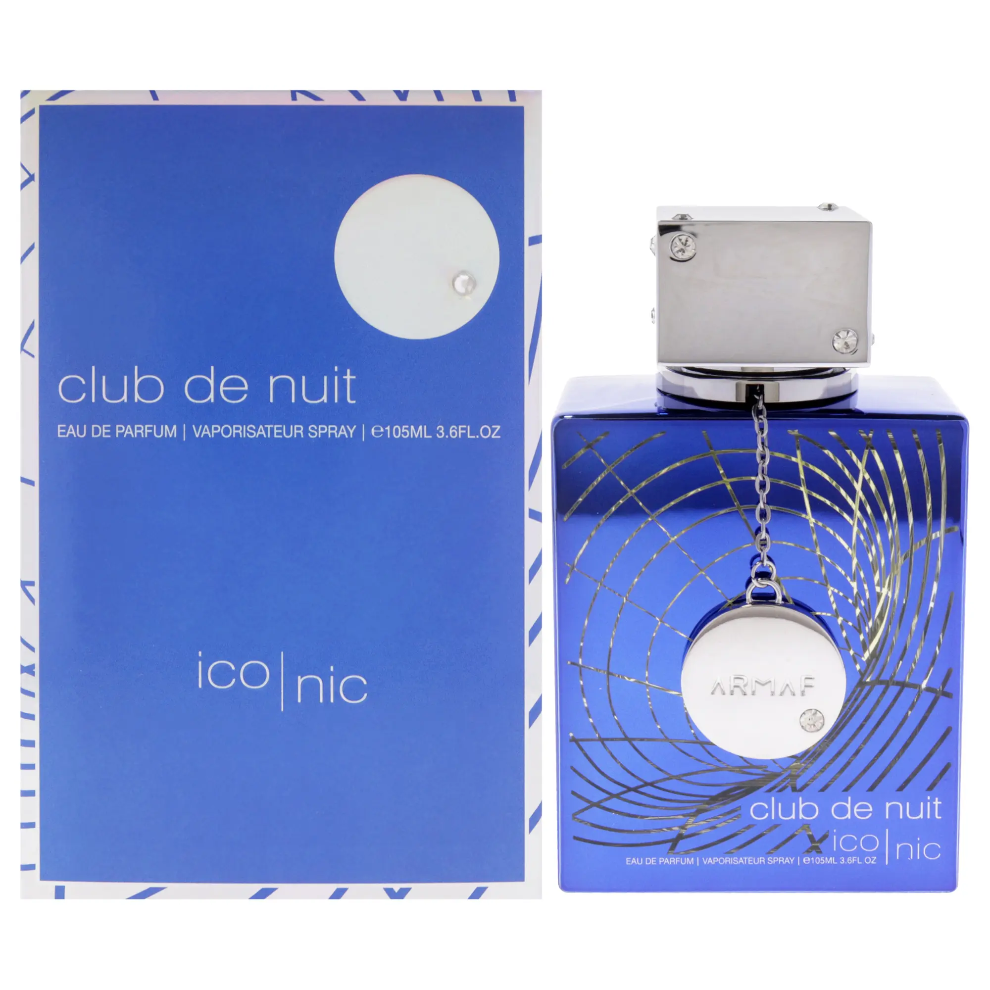 Club De Nuit Iconic Blue by Armaf for Men - 3.6 oz EDP Spray Club De Nuit Iconic Blue by Armaf for Men - 3.6 oz EDP Spray