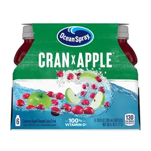Ocean Spray Cran-Apple Cranberry Apple Juice Drinks, 10 Fl Oz (Pack of 6)