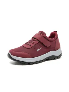 Women's New Spring Mom Shoes, Casual Outdoor Woven Sports Shoes, Breathable Soft Sole Running Shoes, Comfortable Magic Tape Sneakers