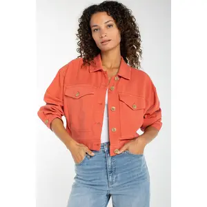 Oversized Cropped Denim Jacket (Liverpool)