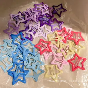 (Random Gift)Star Hair Clip Cute Hair Clip Bangs Clip Dopamine Hairpin Small Clip Hair Accessory Colorful Hair