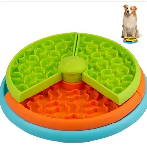 3-Level Interactive Slow Feeder Dog Bowl for Mental Stimulation, Healthy Eating & Enrichment