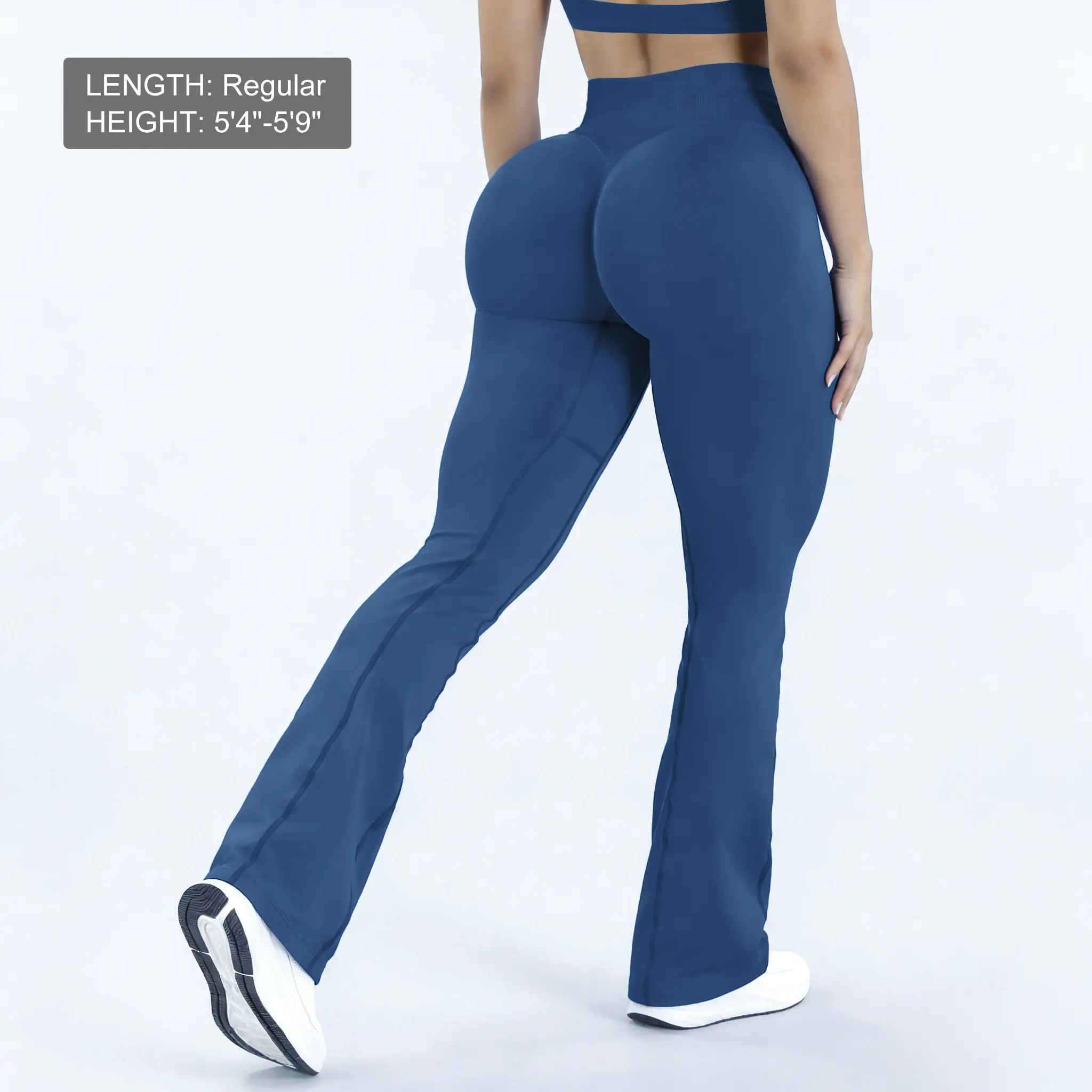 Petrol Blue Flared Leggings