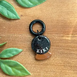 Personalized Crystal BallPet Name Tag for Dogs and Cats - 1 Inch Size