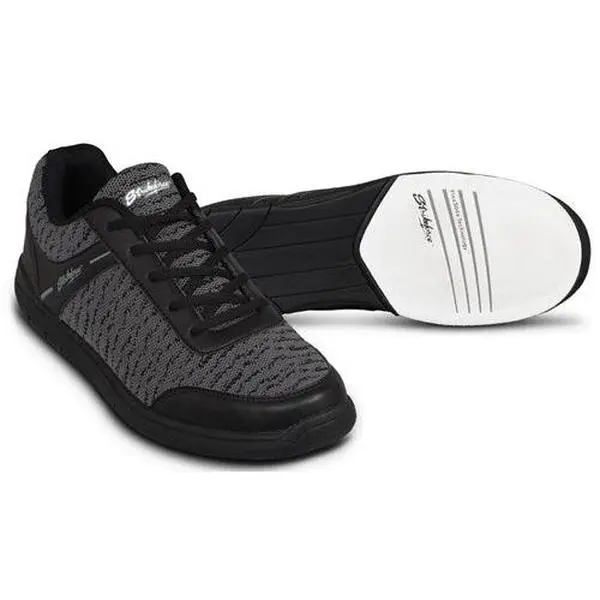Men's KR FLYER Mesh Black/Steel Bowling Shoes, Breathable Mesh Upper Footwear with #8 Slide Pad, Multi-Size Trainers, Breathable Shoes, Athletic Shoe