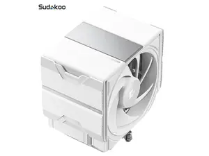Sudokoo SK700 White AM5 CPU Cooler: 7 Heatpipes CPU Air Cooler for AM5 Exclusive - Single Tower PC Cooling with 120mm FDB PWM Quiet Fan & L-Rail Lock Mount