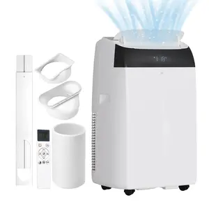 Garvee 14,000 BTU Portable Air Conditioner, 3-in-1 Cooling, Dehumidifier & Fan, Quiet Mobile Air Conditioner for Rooms Up to 750 Sq.Ft, Remote Control, 24H Timer, Quiet Operation for Bedroom, Home & Office