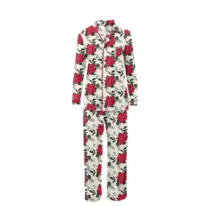 Kickee Pants Women's PJ Set Christmas Floral