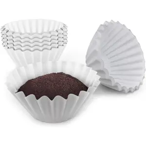 Disposable Coffee Paper Filters For Keurig K-Duo Essential, K Duo Brewer, And K-Duo Plus Carafe Coffee Makers-Fits K-Duo Gold Tone Mesh Filter Basket Carafe - Coffee Sediment-Free (100 Pack)