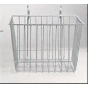 212 MAIN 12x12 in Metal Storage Basket - 8 in D Wall Mount Wire Basket, White Office Equipment Part for Computers & Office Organization