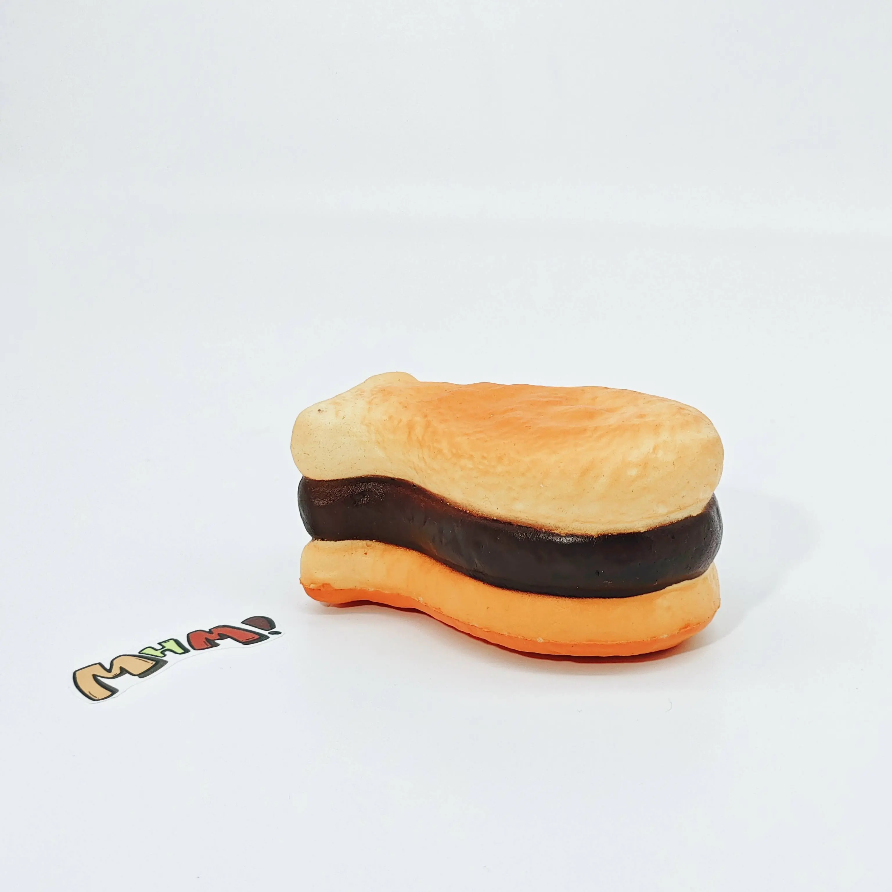 MHM Chocolate Snapper Yaki Slow Rising Squishy Toy, Soft Food-Themed Foam Sensory Fidget Toy, Cute Dessert Gift