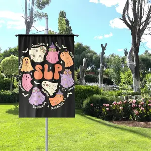 Halloween Garden Flag Decor - Halloween Flag For Yard - Spooky Halloween Garden Flag and House Banner - Halloween Home Garden Decor -  Flag