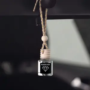 3pcs Car Air Freshener Set, Essential Oil Diffusers for Vehicles, Car Aroma Diffuser, Hanging Glass Bottles, Compact Design, Home & Office Use, Car Fragrance Set