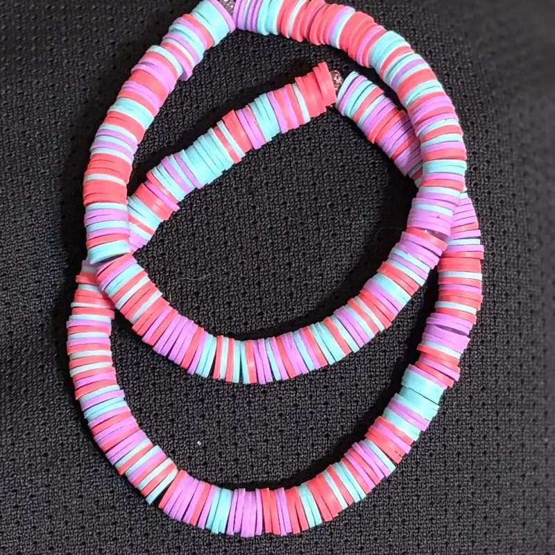 Pastel Pop Clay Bead Bracelet - Colorful Beads bracelet for Stylish Wear