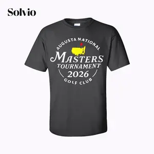 Augusta National Golf Club Tournament 2026 Golf T-Shirt masters 2026 merch caddies Cotton Fabric Crew Neck Short Sleeve Vintage Streetwear Trendy Top For Men For Women