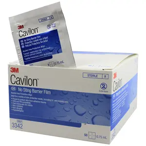 TM3342 Cavilon No Sting Barrier Film Wipes (50/bx) Box Boxes Handheld Napkin