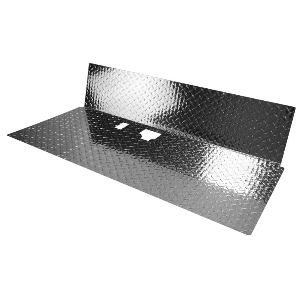SGC Polished Aluminum Diamond Plate Floor Mat for 1982-Up Club Car DS Golf Cart
