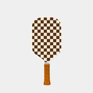 Brown Checkboard Pickleball Paddle