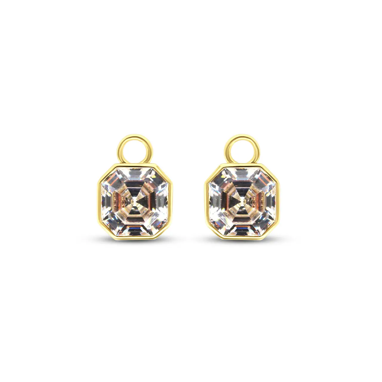 Asscher Hoop Charms