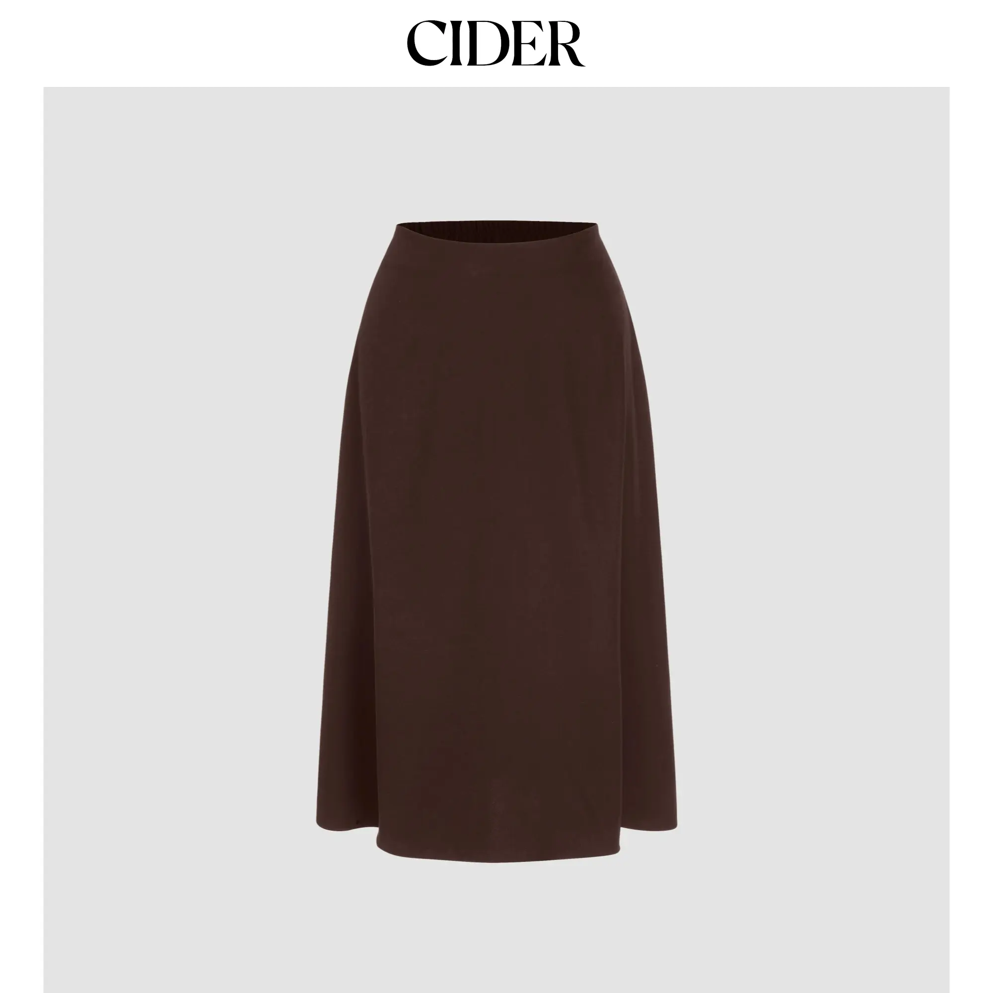 Cider [5 colors, size 0-26] High Waist Solid Pleated Maxi Skirt Curve & Plus