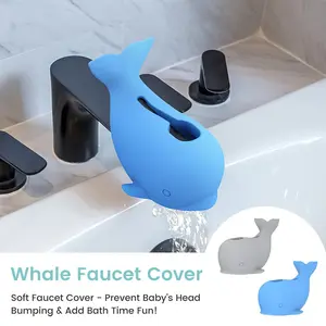 Whale-Shaped Bathtub Faucet Protector, Durable Bathroom Accessory, Easy Installation, Protects Your Faucet, Perfect Gift Idea