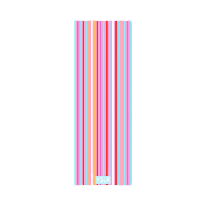 Hot Pilates Towel with Grip - Miami Stripe