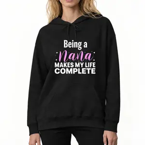 Family Love Nana Hoodie – Sweet Grandma Gift with Loving Quote, Casual Long Sleeve Top