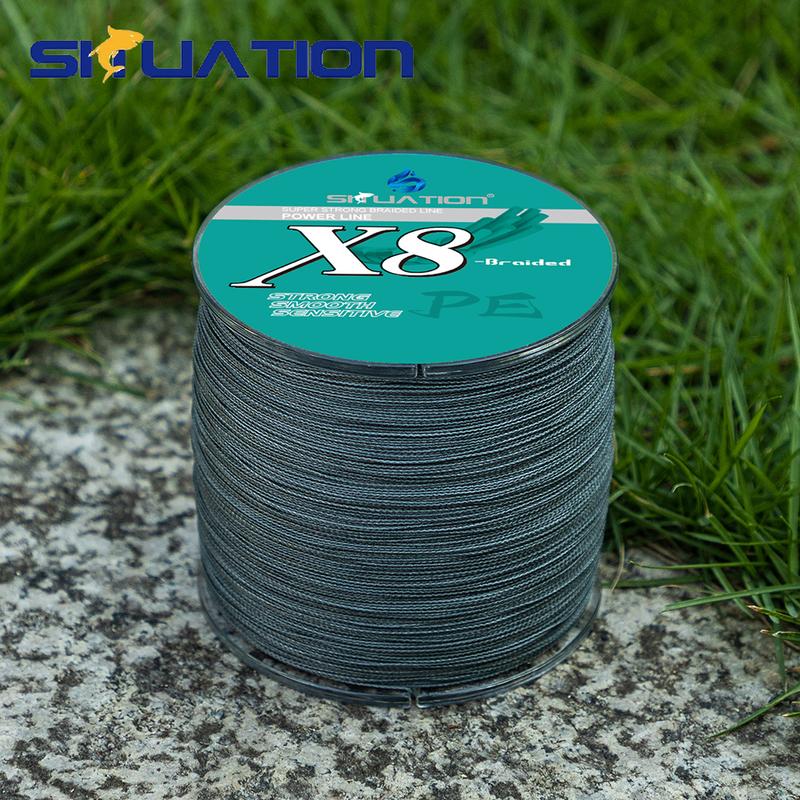 SIIUATION 1PCS 328/546yds High Strength Fishing Line, 8-strand Wear-resistant Braided Line, Long Casting PE Fishing Line, Zero Stretch, 12-100lbs Baitcasting Reels bait casters fishing equipment