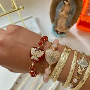 RMNV Carnelian/Rose Quartz Handmade Amulet for Protecting Energy and Attracting Confidence and Love