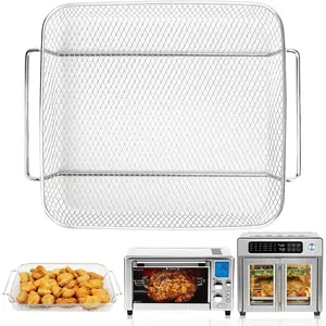 Air Fryer Basket Replacement for Emeril Lagasse 26 QT Everyday  Door 360  Air Fryer, 12.6" x 10.2" Stainless Steel Baking Tray,Wire Rack Emeril Lagasse Oven Accessories