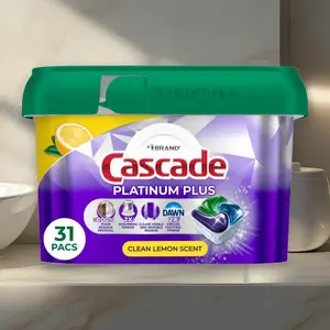Casca Ptinum Plus Action Pacs Dishwasher Detergent - Lemon
