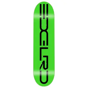 EDGLRD Tech Script Logo Green/Black Skateboard Deck