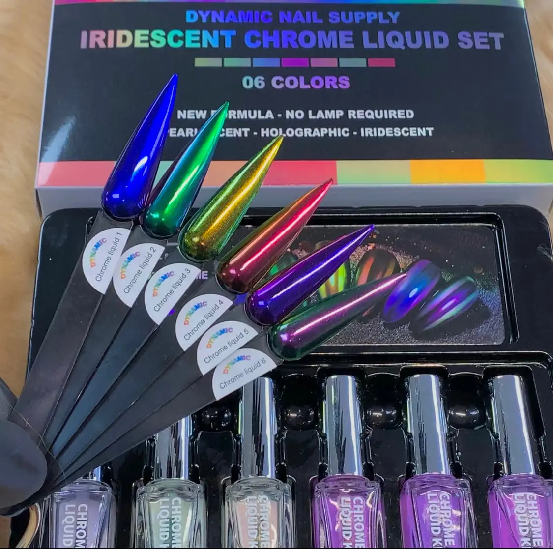 DYNAMIC Iridescent Chrome Liquid Set (Kit of 6 colors)