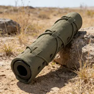 Tactical Silencer Protection Cover, Nylon Silencer Protector, Ideal for Outdoor Hunting, Durable and Lightweight Design, Protective Gear