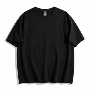 Free Gift Included Plain Black Oversized Blank Vintage T-Shirt, Heavyweight 100% Pure Cotton Drop Shoulder Basic Tee, Unisex Soft Blank Top Match All Faith Patriotic Daily Street Outfits