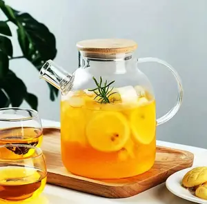 60oz. WHOLE LOTTA Glass Teapot With Lid and Strainer