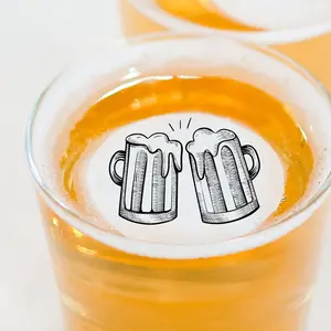 Happy Birthday 2 Pack-40 Count Edible Cocktail Toppers