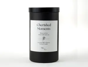 Cherished Moments Coconut Milk & Mimosa Scented Candle - Rose or Paw Design - Decor
