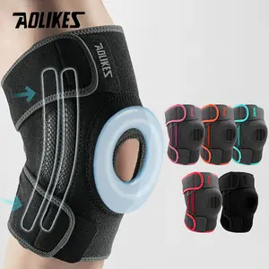 AOLIKES 1PCS Knee Brace with Side Stabilizers & Patella Gel Pads for Maximum Knee Pain Support and Fast Recovery for Men Women