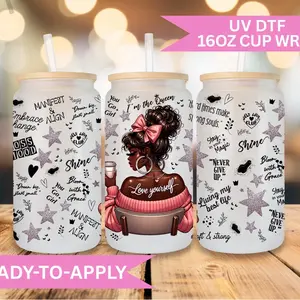 Love Yourself-UVDTF Wrap 16oz Cup Wrap Decorative Stickers Waterproof