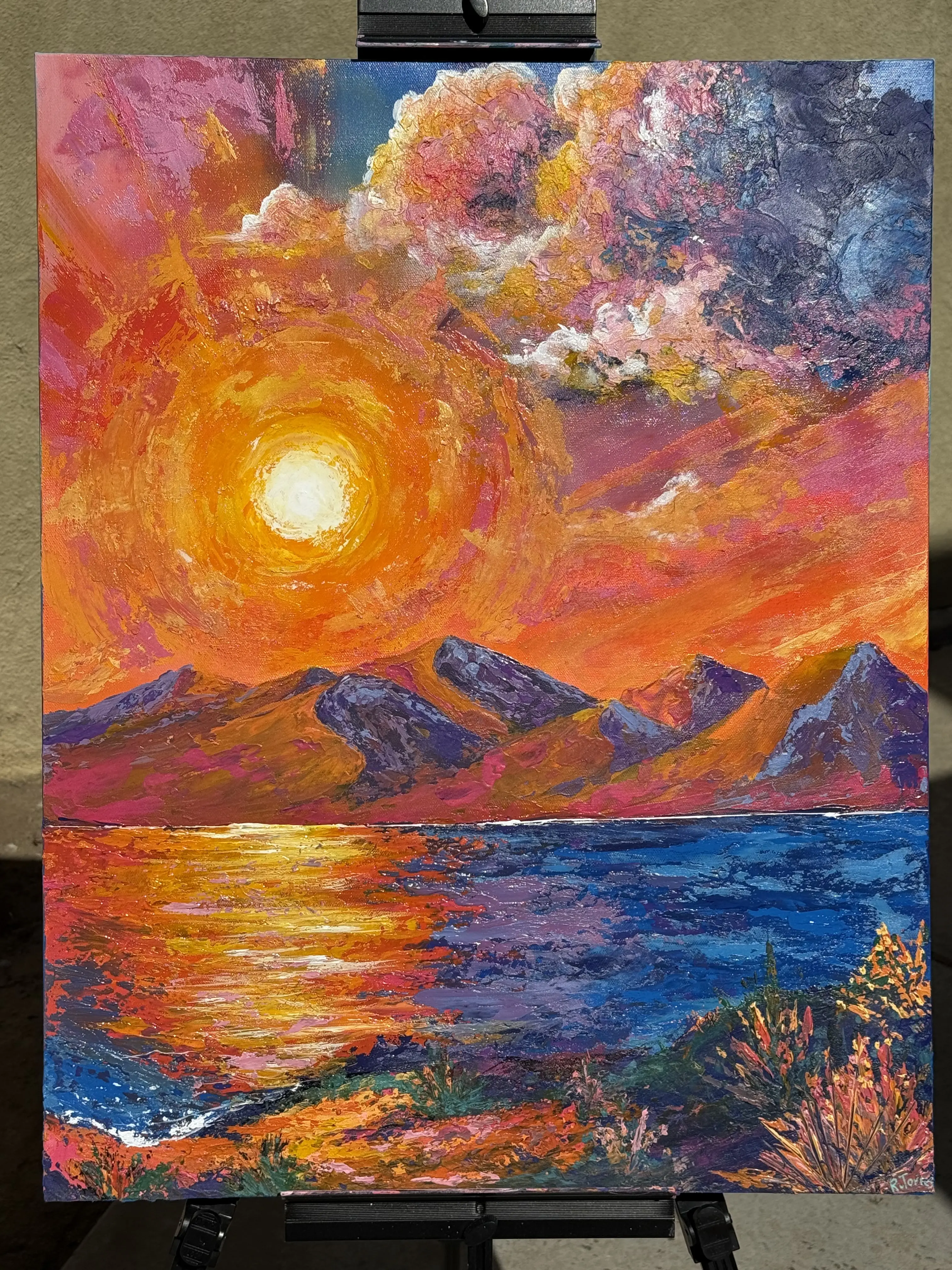 Untitled- Original Acrylic on canvas painting.