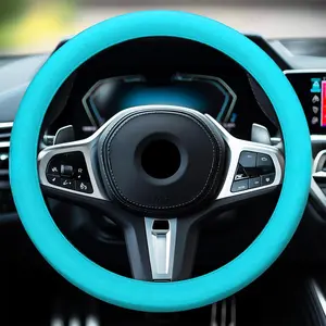 Non slip Steering Wheel Cover Multi Color Auto Decoration Car Cover Fashion Silicone Car Elastic Glove Cover Universal