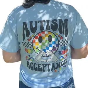Autism Acceptance glitter T shirt